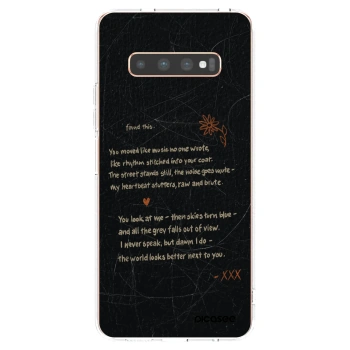 Picasee silikonska prozirna maskica za Samsung Galaxy S10 Plus G975 - POET