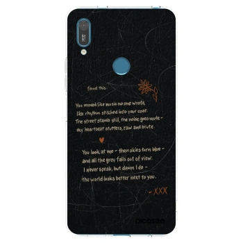 Picasee silikonska prozirna maskica za Huawei Y7 2019 - POET