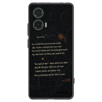 Picasee crna silikonska maskica za Motorola Moto G35 5G - POET