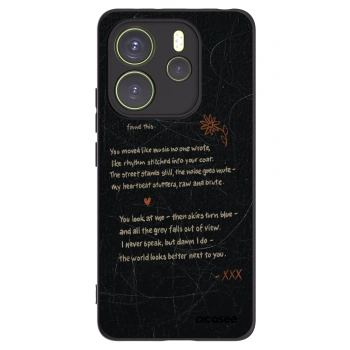 Picasee crna silikonska maskica za Xiaomi Redmi Note 14 4G - POET