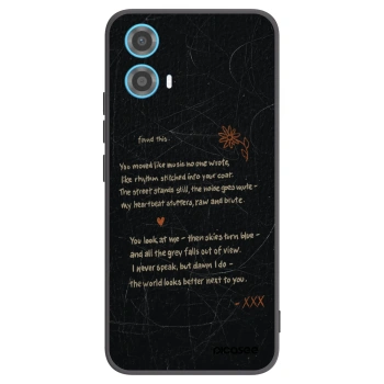 Picasee crna silikonska maskica za Motorola Moto G34 5G - POET