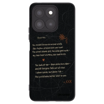 Picasee crna silikonska maskica za Honor X8c - POET