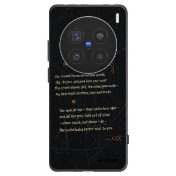 Picasee crna silikonska maskica za Vivo X200 Pro - POET
