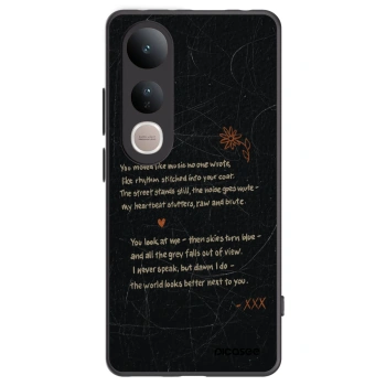 Picasee crna silikonska maskica za Vivo V50 Lite 5G - POET