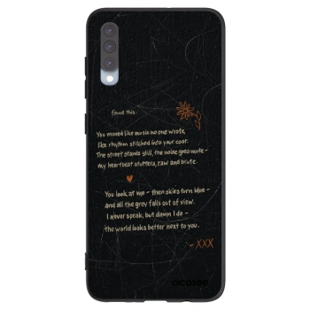 Picasee crna silikonska maskica za Samsung Galaxy A70 A705F - POET