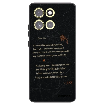 Picasee crna silikonska maskica za Motorola Moto G86 5G - POET