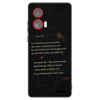 Picasee crna silikonska maskica za Motorola Edge 50 Fusion - POET