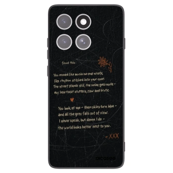 Picasee crna silikonska maskica za Motorola Edge 60 Fusion - POET