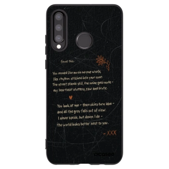 Picasee crna silikonska maskica za Huawei P30 Lite - POET