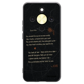 Picasee crna silikonska maskica za Honor Magic8 Lite 5G - POET
