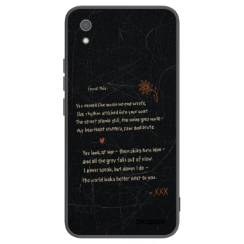 Picasee crna silikonska maskica za Xiaomi Redmi 7A - POET