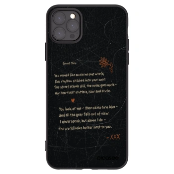 Picasee crna silikonska maskica za Apple iPhone 11 Pro Max - POET