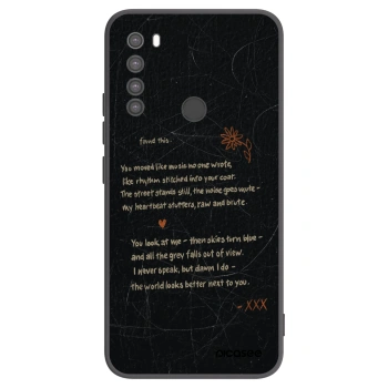 Picasee crna silikonska maskica za Xiaomi Redmi Note 8 - POET
