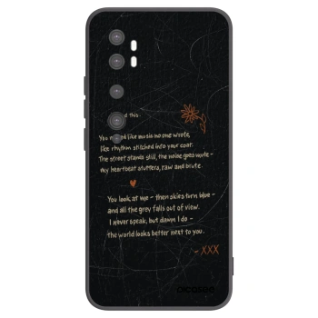 Picasee crna silikonska maskica za Xiaomi Mi Note 10 (Pro) - POET
