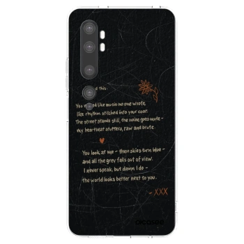 Picasee silikonska prozirna maskica za Xiaomi Mi Note 10 (Pro) - POET