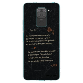 Picasee crna silikonska maskica za Xiaomi Redmi Note 9 - POET