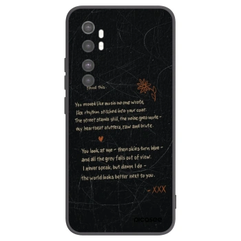 Picasee crna silikonska maskica za Xiaomi Mi Note 10 Lite - POET