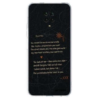 Picasee silikonska prozirna maskica za Xiaomi Redmi Note 9S - POET