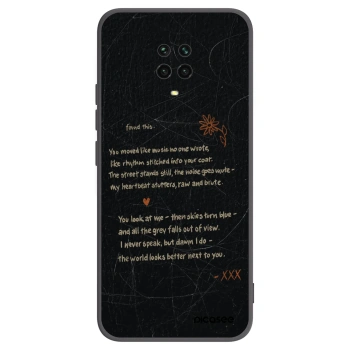 Picasee crna silikonska maskica za Xiaomi Redmi Note 9S - POET