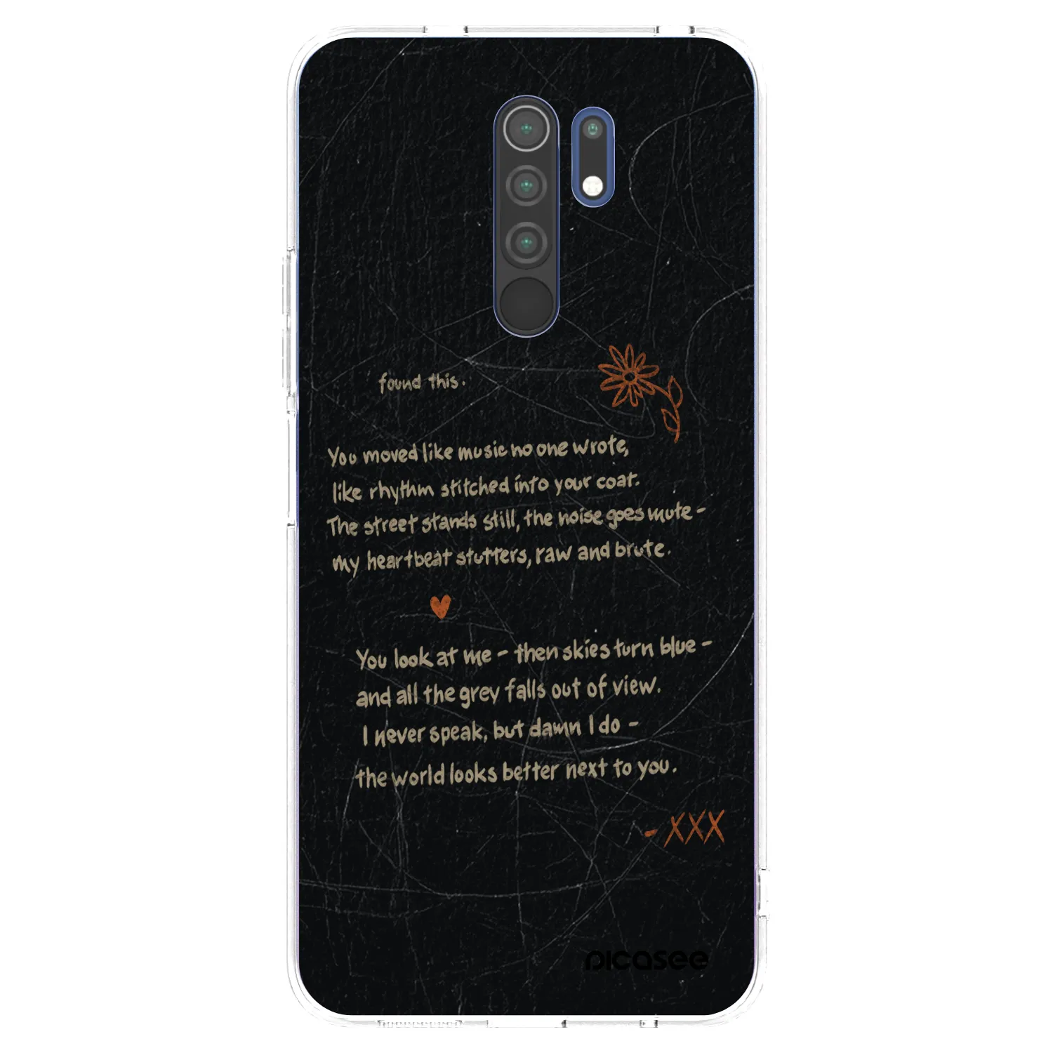 Picasee silikonska prozirna maskica za Xiaomi Redmi 9 - POET