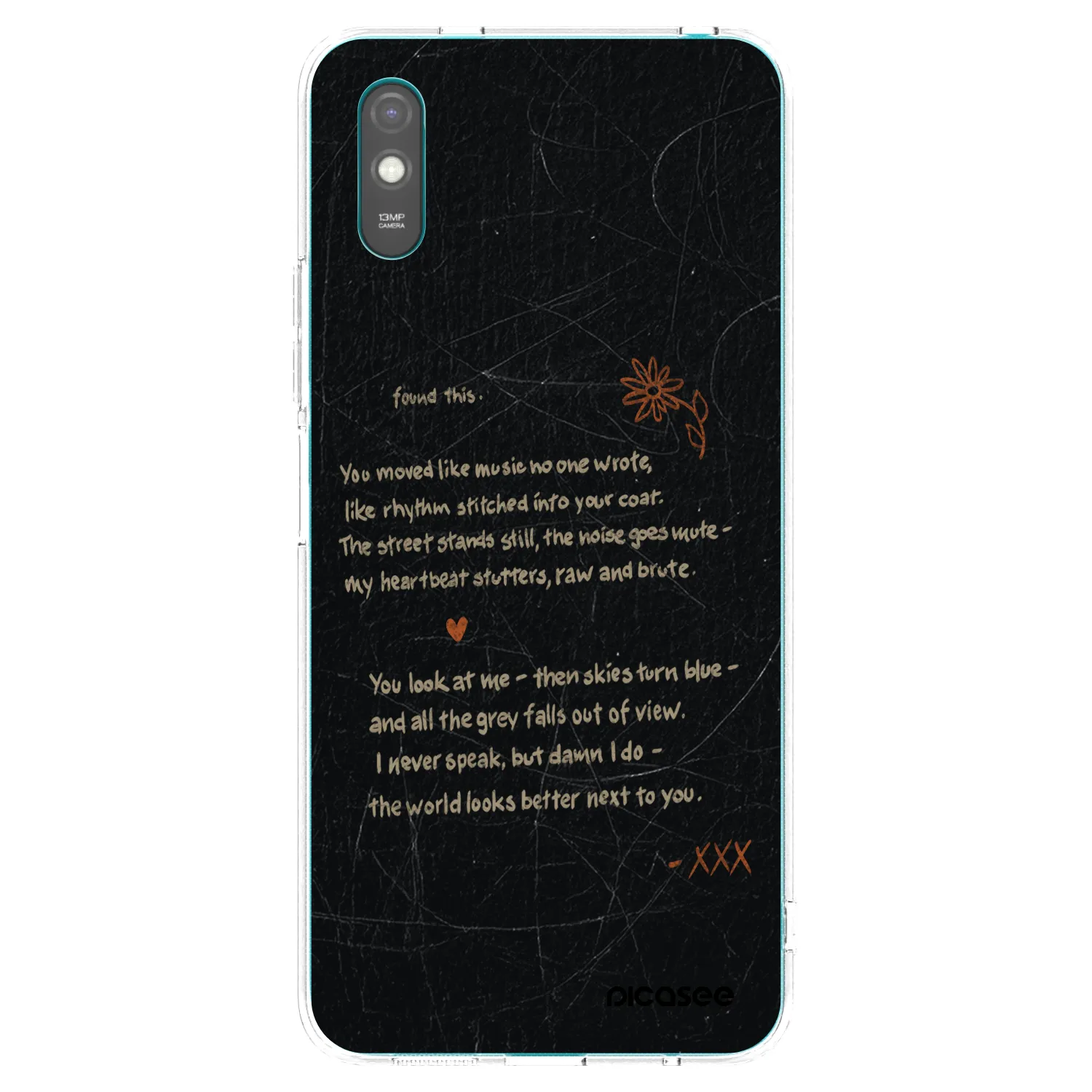 Picasee silikonska prozirna maskica za Xiaomi Redmi 9A - POET