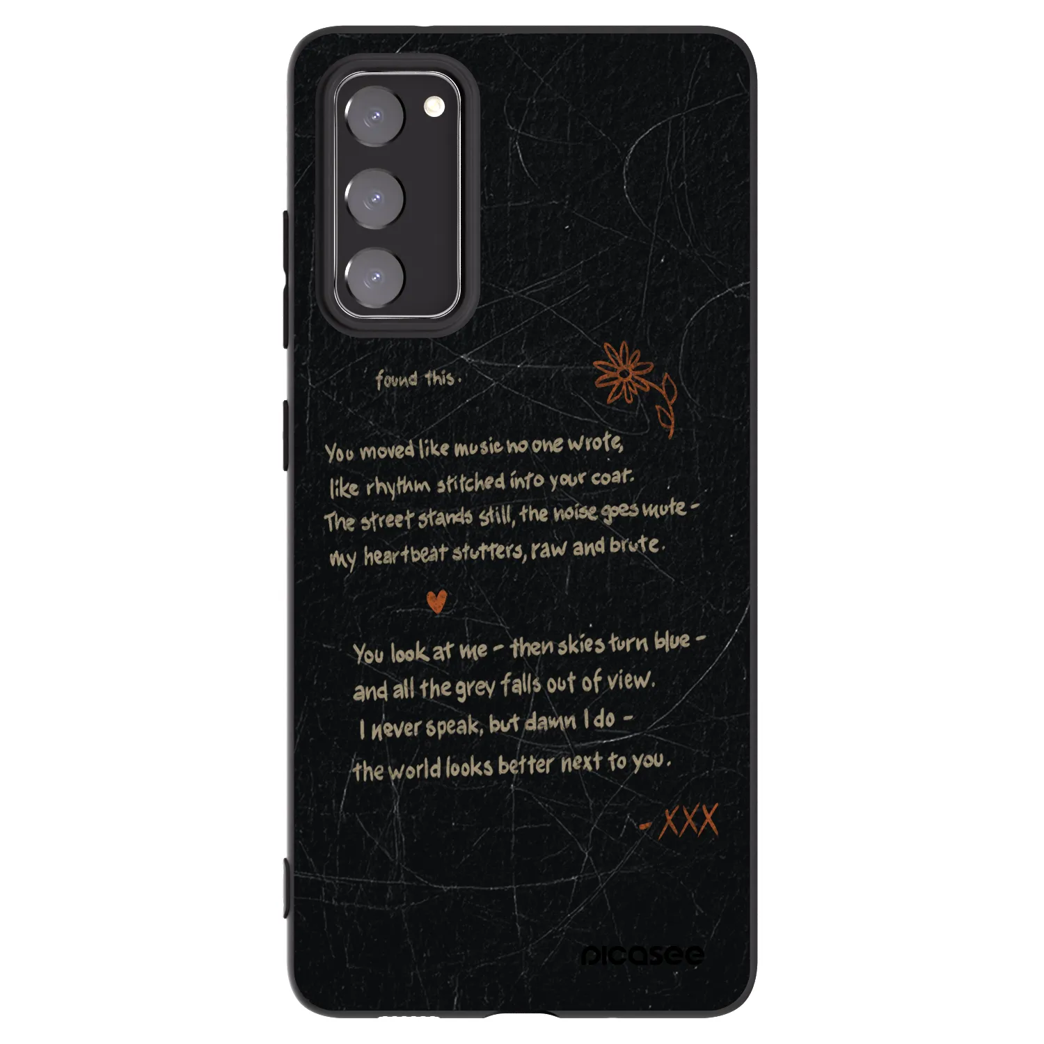 Picasee crna silikonska maskica za Samsung Galaxy S20 FE - POET