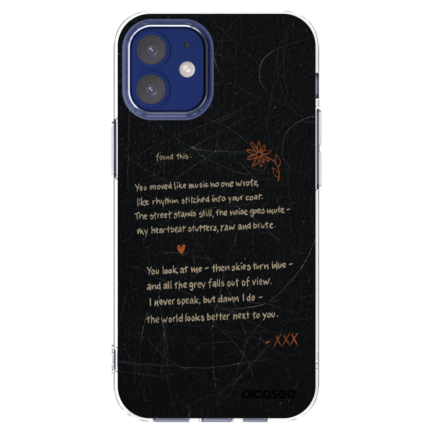 Picasee silikonska prozirna maskica za Apple iPhone 12 mini - POET