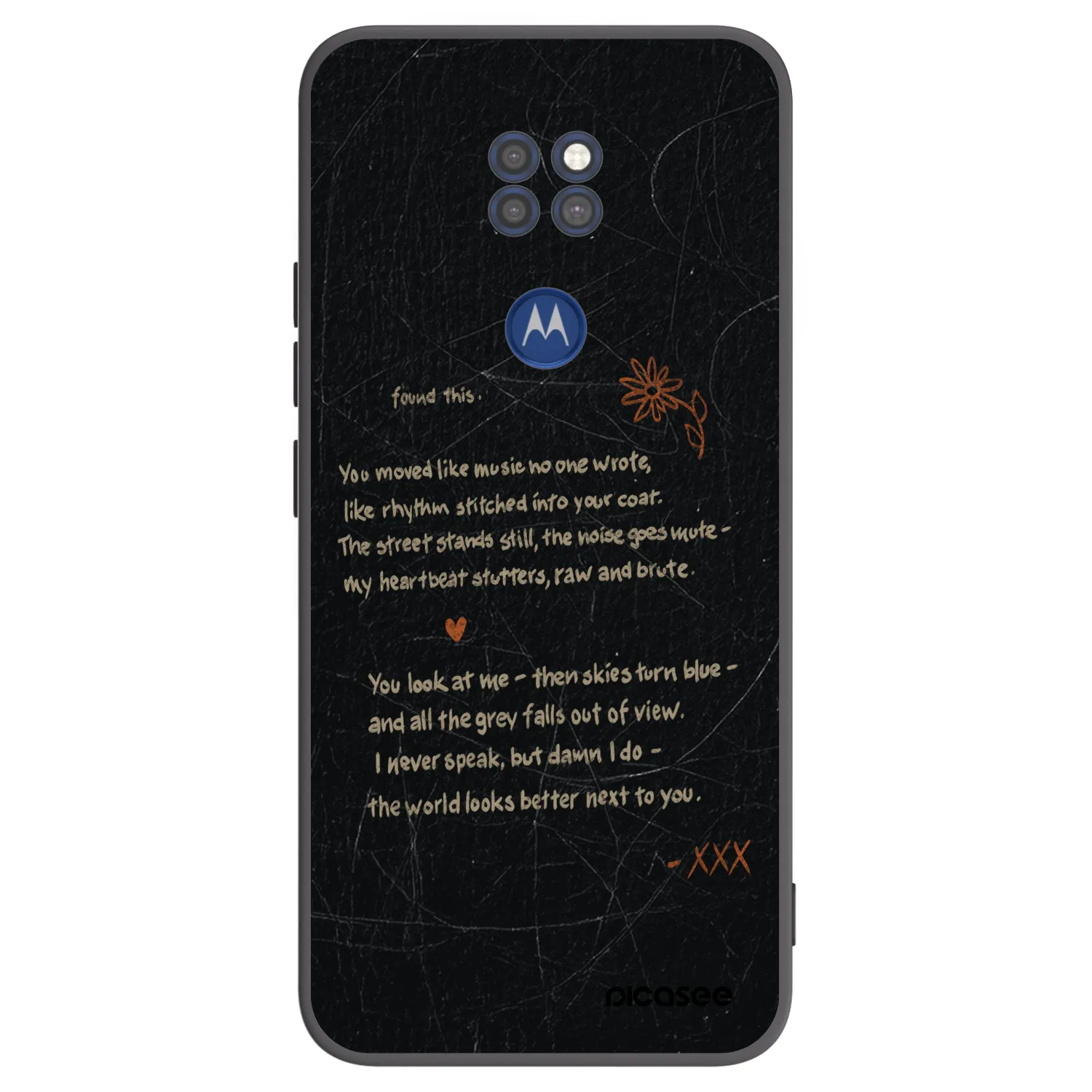 Picasee crna silikonska maskica za Motorola Moto G9 Play - POET