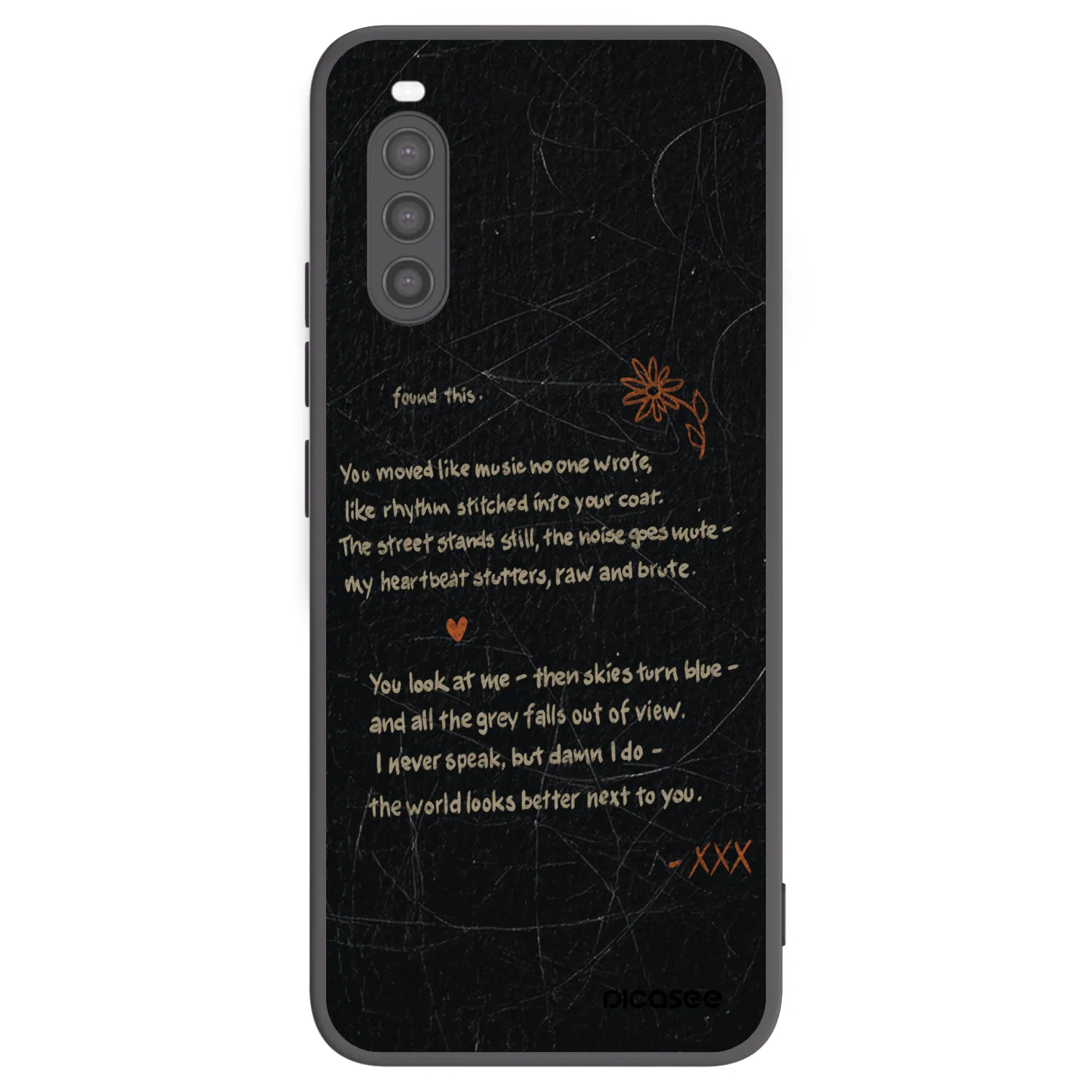 Picasee crna silikonska maskica za Sony Xperia 10 II - POET