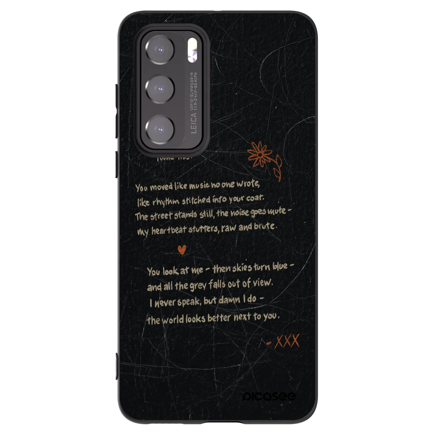 Picasee crna silikonska maskica za Huawei P40 - POET