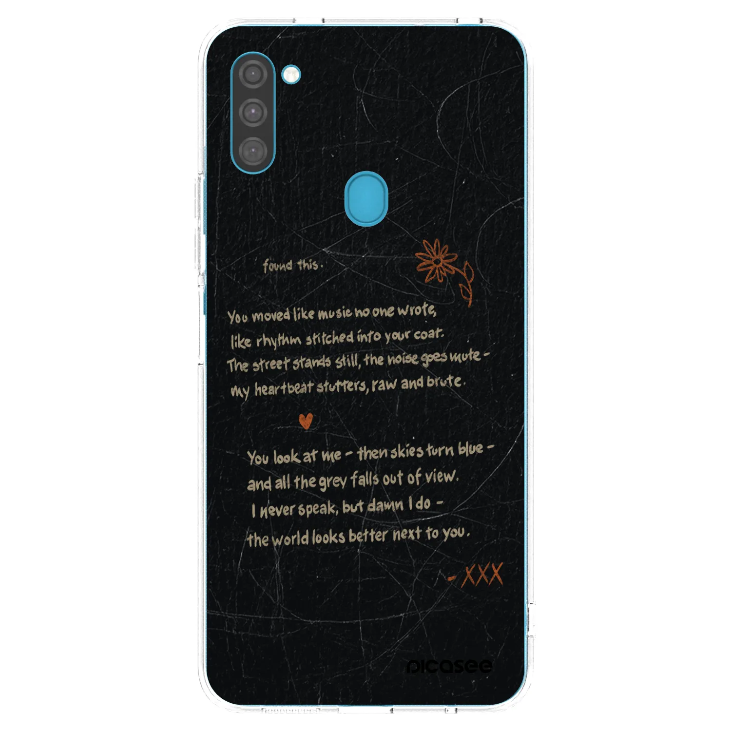 Picasee silikonska prozirna maskica za Samsung Galaxy M11 - POET