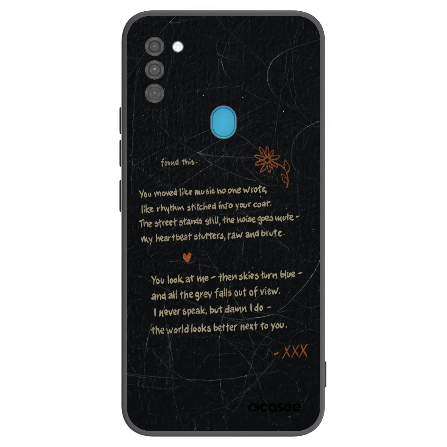 Picasee crna silikonska maskica za Samsung Galaxy M11 - POET