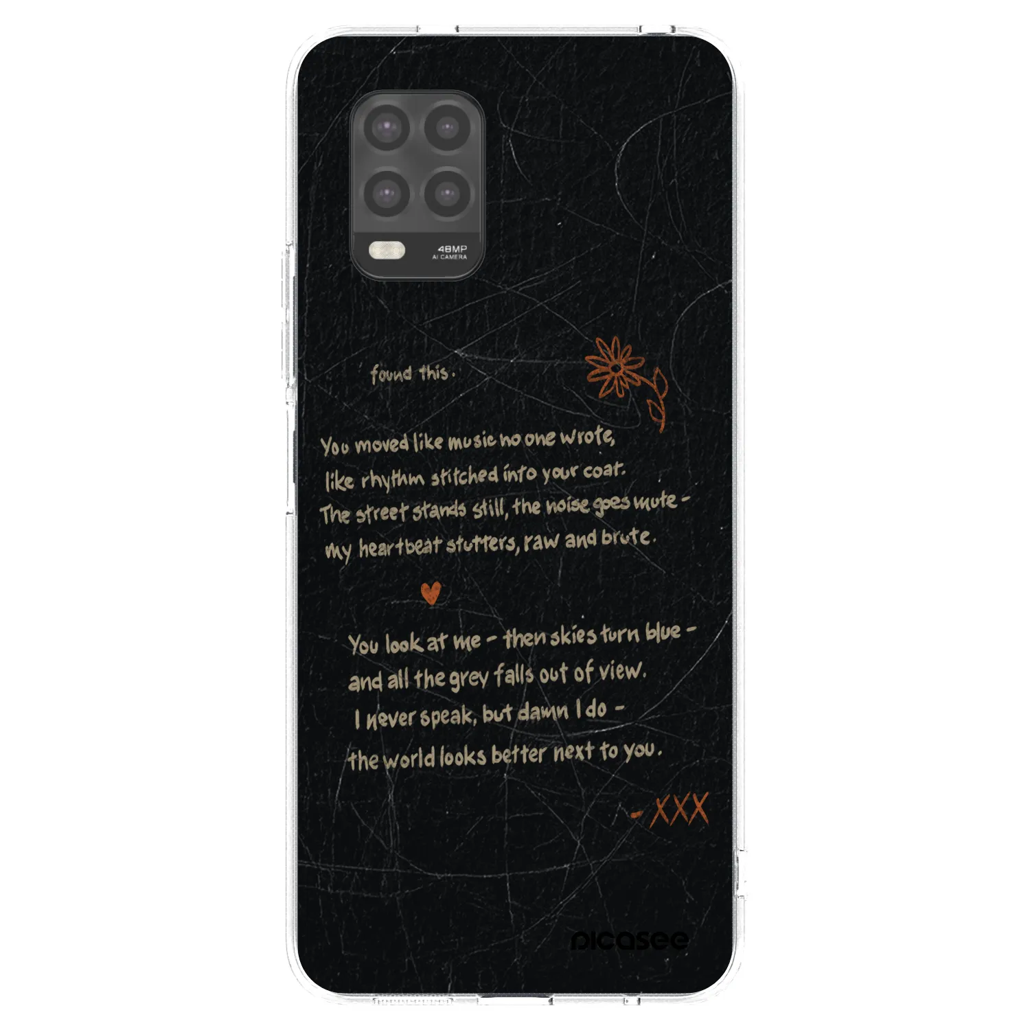 Picasee silikonska prozirna maskica za Xiaomi Mi 10 Lite - POET
