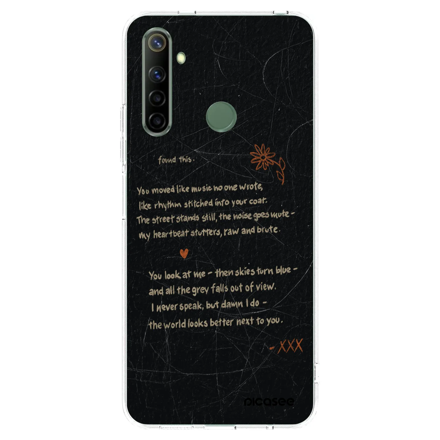 Picasee silikonska prozirna maskica za Realme 6i - POET