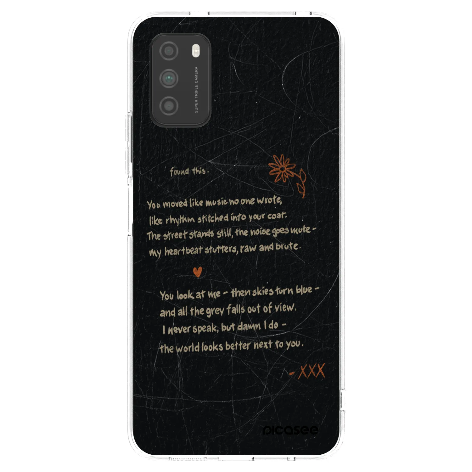 Picasee silikonska prozirna maskica za Xiaomi Poco M3 - POET