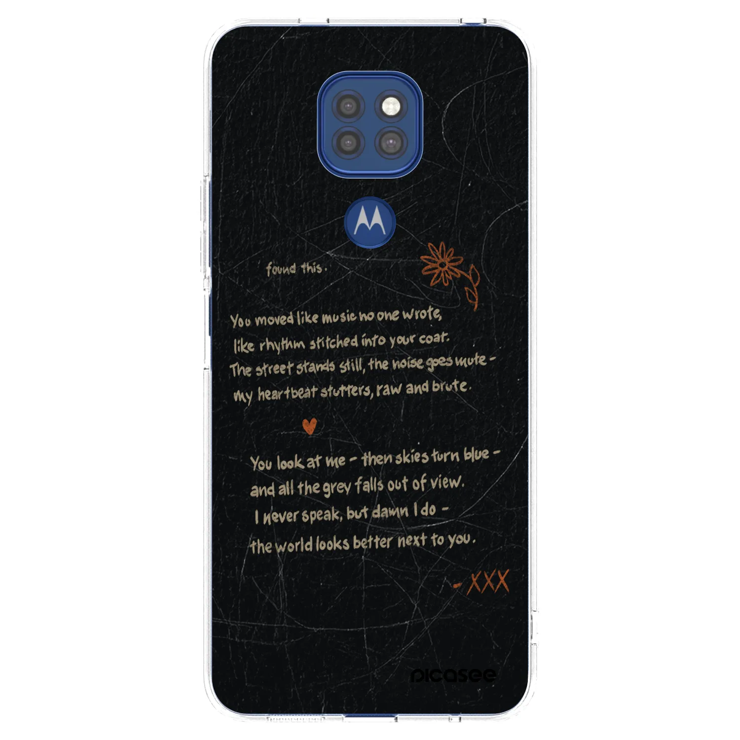 Picasee silikonska prozirna maskica za Motorola Moto G9 Play - POET