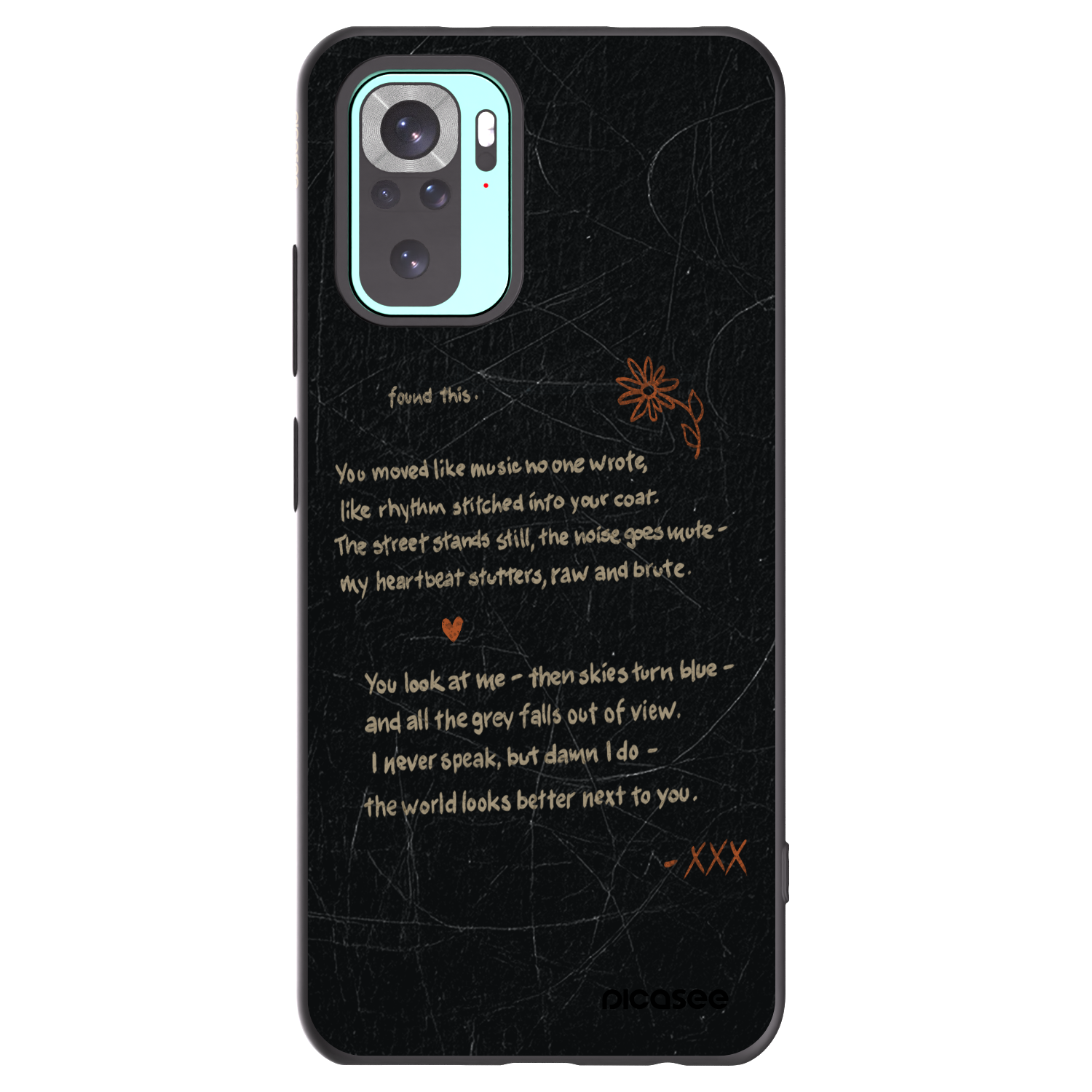 Picasee crna silikonska maskica za Xiaomi Redmi Note 10 Pro - POET
