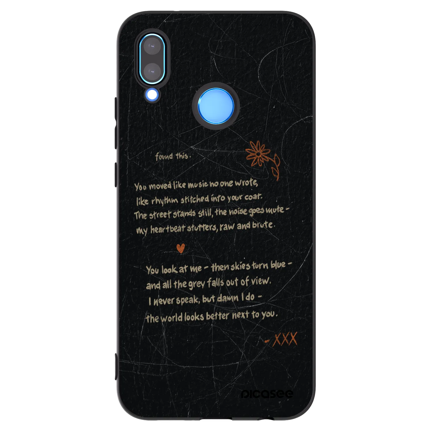 Picasee crna silikonska maskica za Huawei P20 Lite - POET