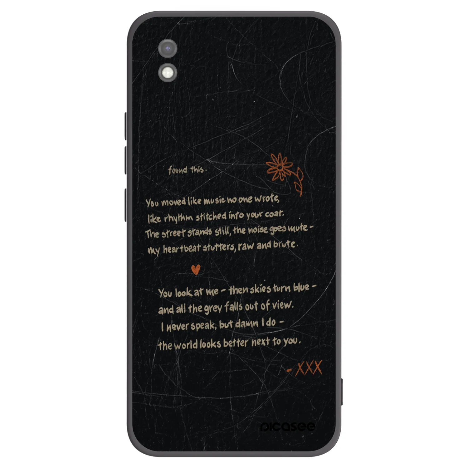 Picasee crna silikonska maskica za Xiaomi Redmi 9AT - POET