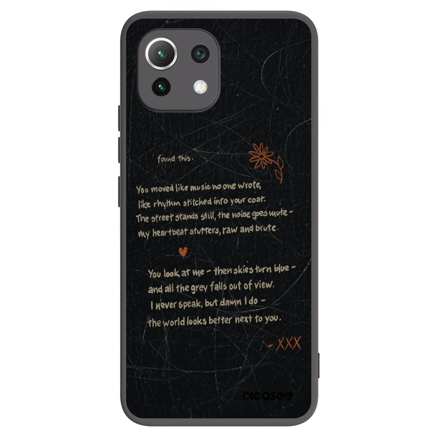 Picasee crna silikonska maskica za Xiaomi Mi 11 Lite - POET