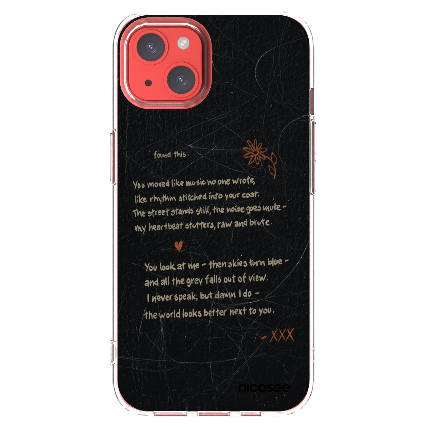 Picasee silikonska prozirna maskica za Apple iPhone 13 - POET