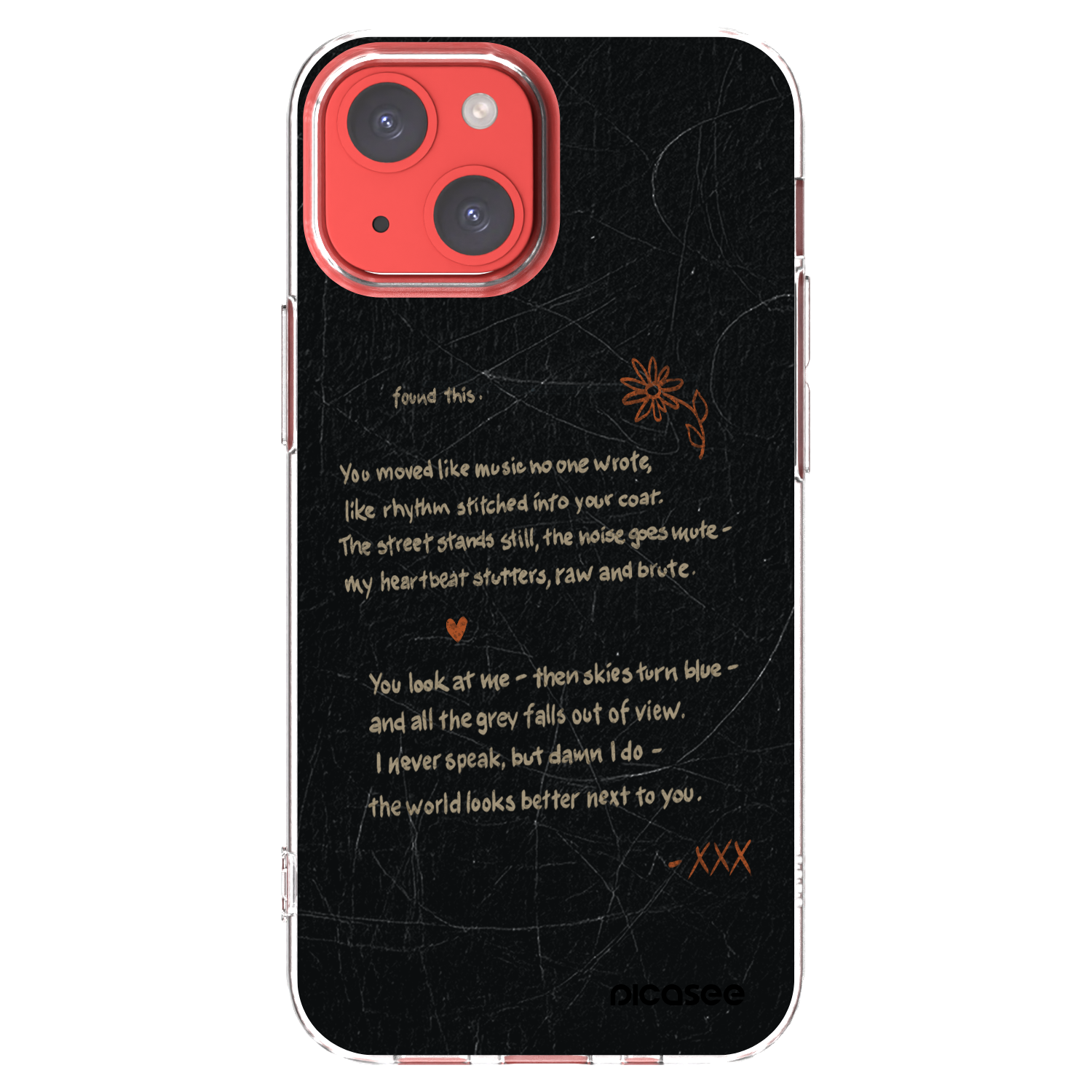 Picasee silikonska prozirna maskica za Apple iPhone 13 mini - POET