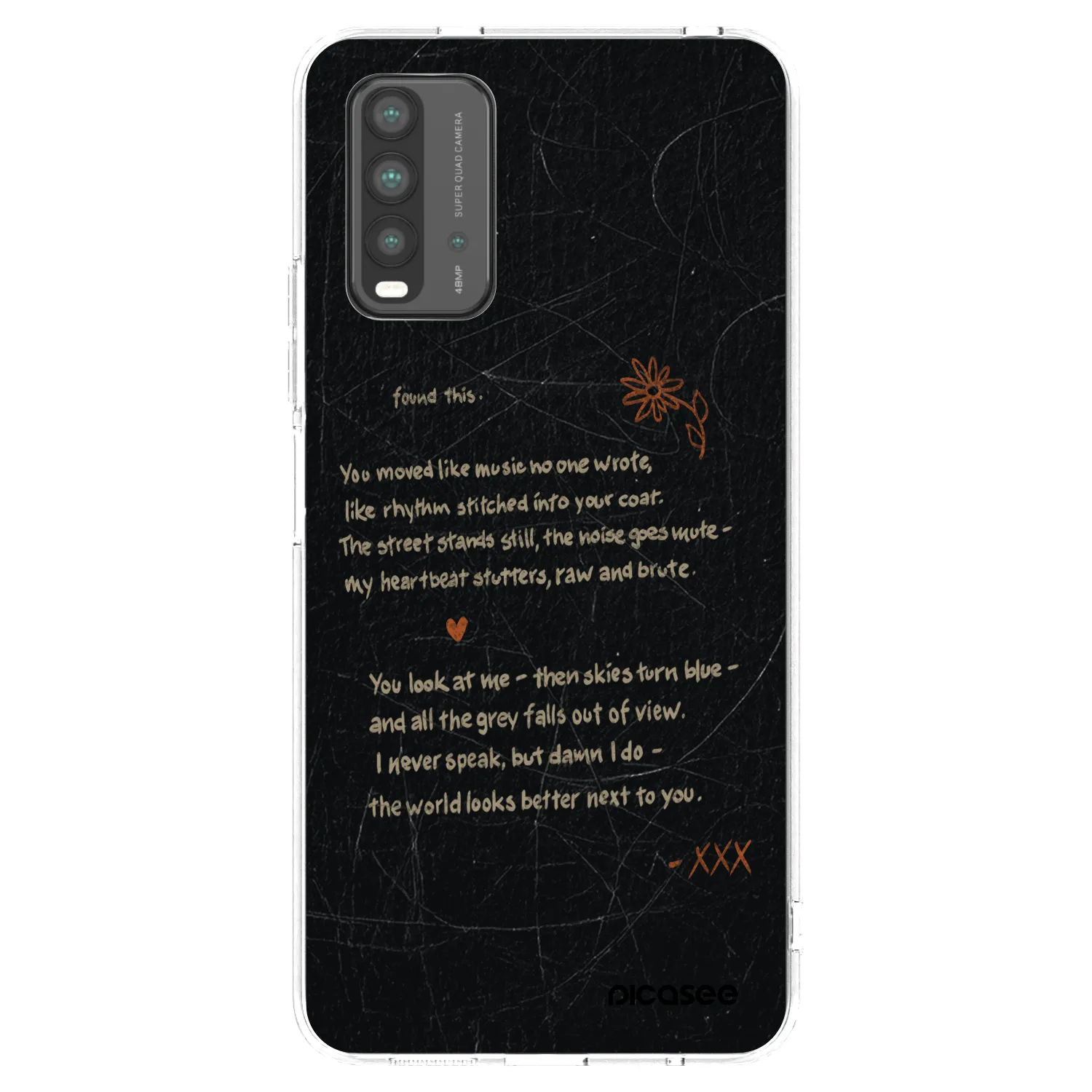 Picasee crna silikonska maskica za Xiaomi Redmi 9T - POET