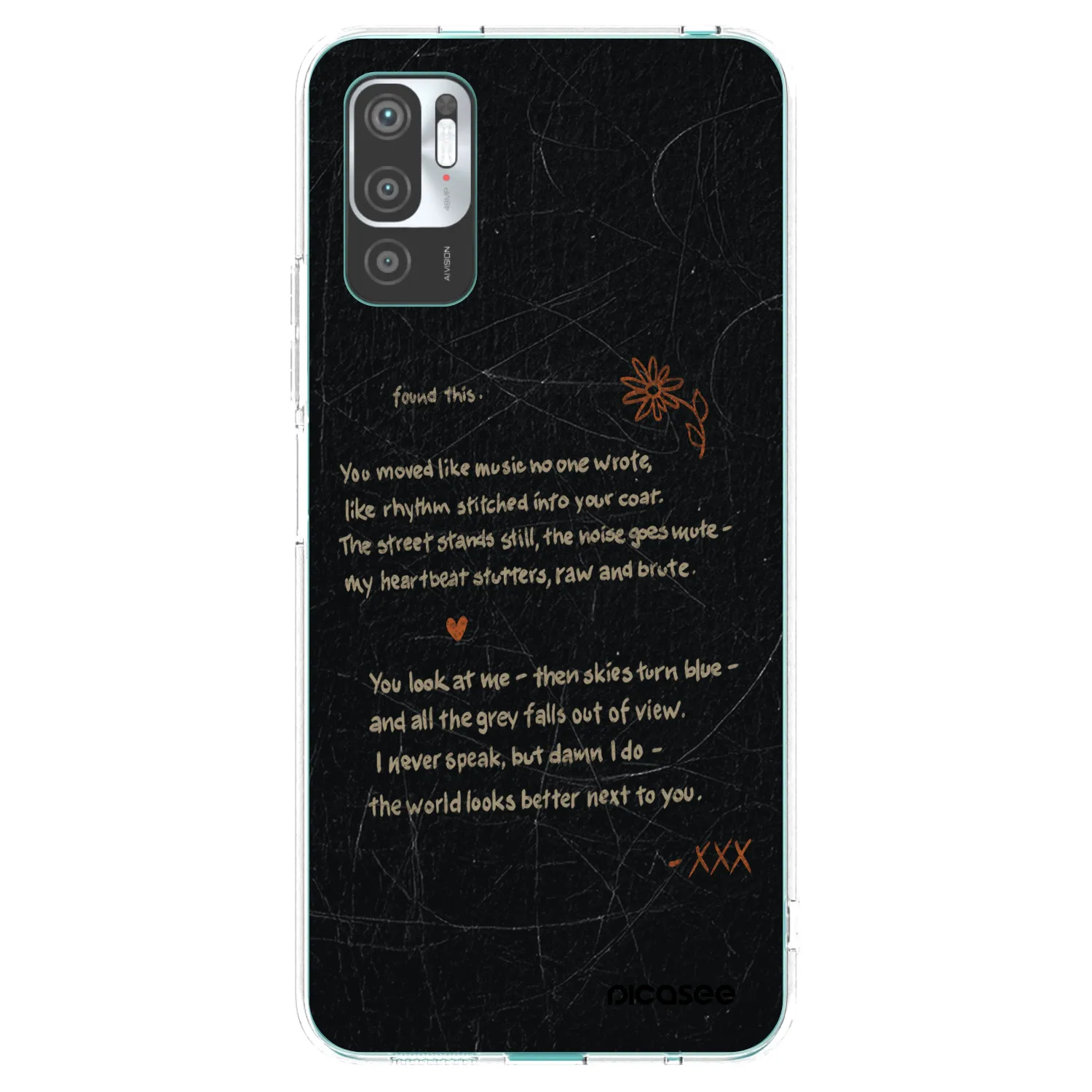 Picasee silikonska prozirna maskica za Xiaomi Redmi Note 10 5G - POET