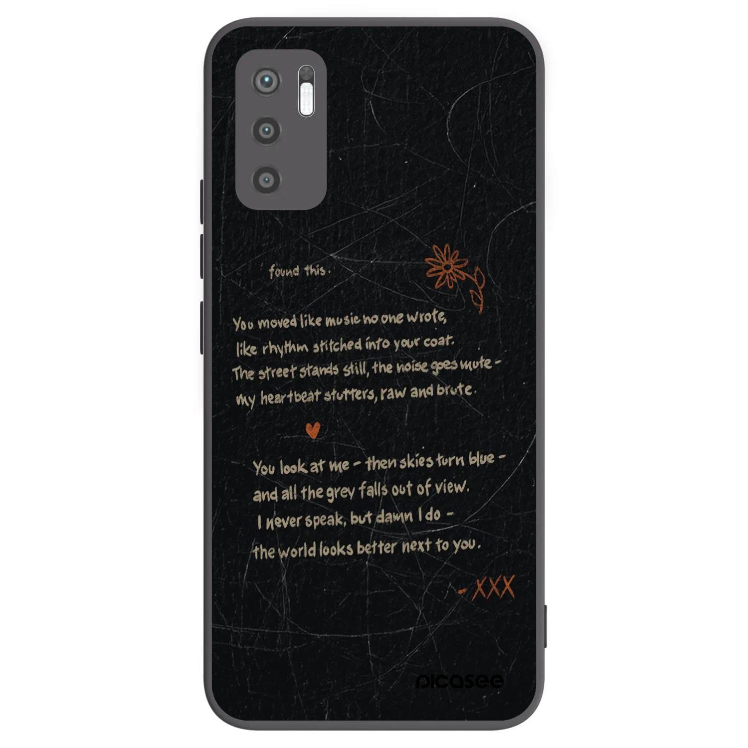 Picasee crna silikonska maskica za Xiaomi Redmi Note 10 5G - POET