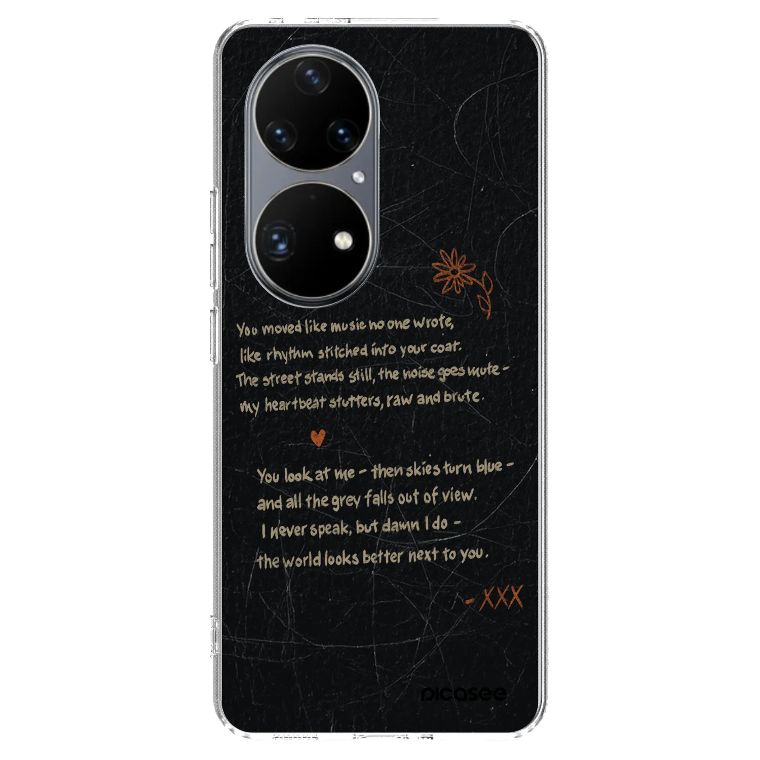 Picasee silikonska prozirna maskica za Huawei P50 - POET