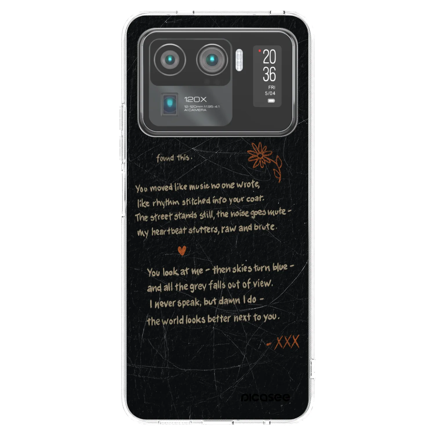 Picasee silikonska prozirna maskica za Xiaomi Mi 11 Ultra - POET