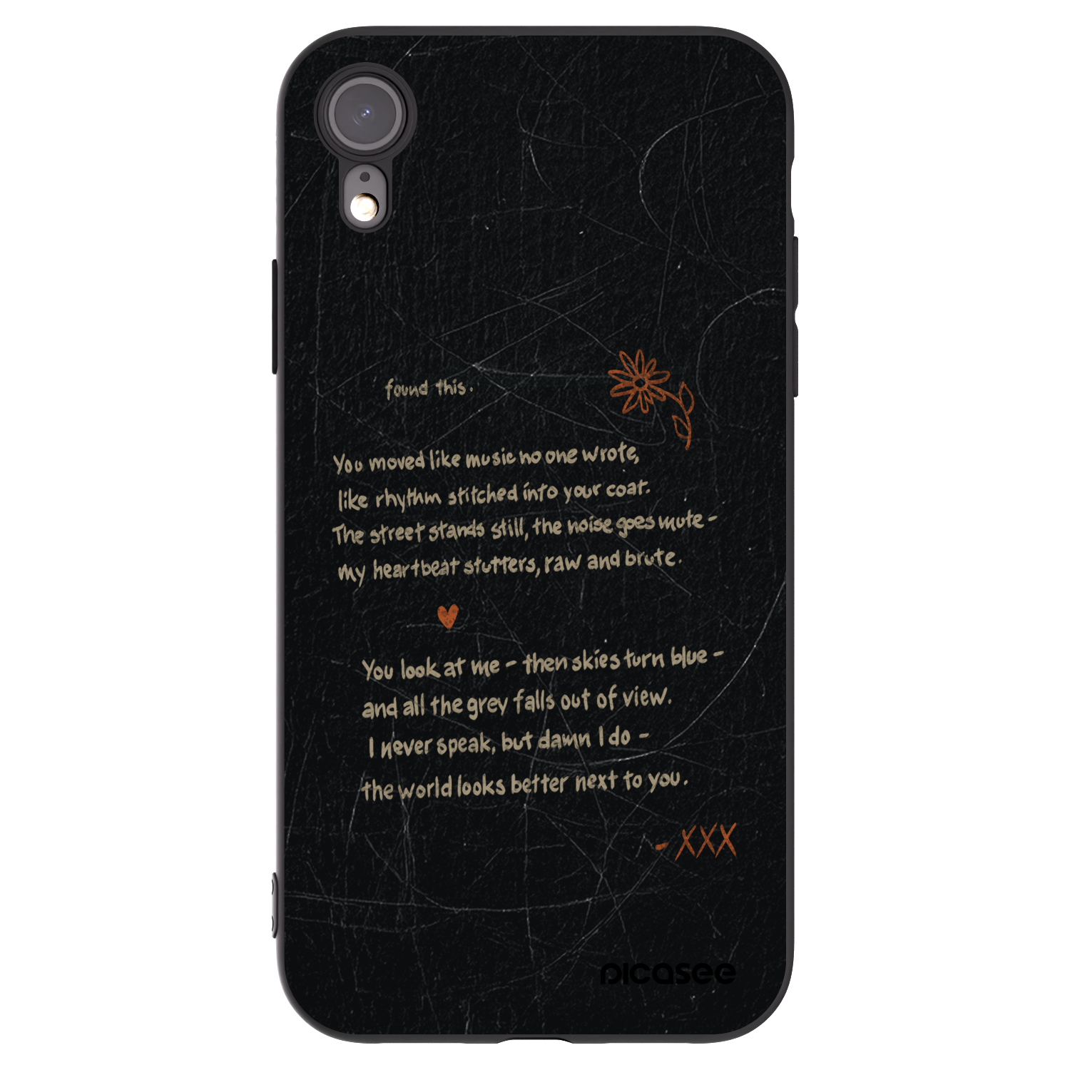 Picasee crna silikonska maskica za Apple iPhone XR - POET