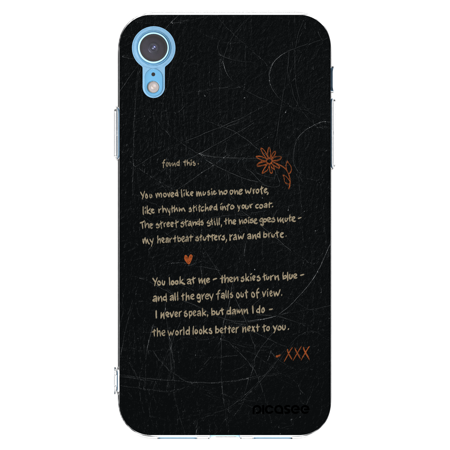 Picasee silikonska prozirna maskica za Apple iPhone XR - POET