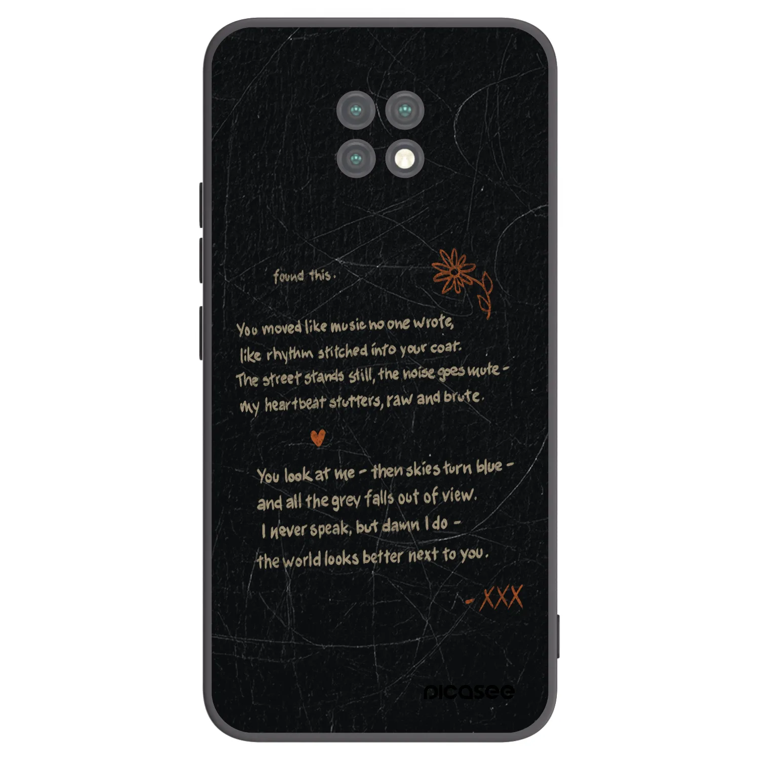 Picasee crna silikonska maskica za Xiaomi Redmi Note 9T - POET
